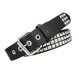 2026 New Square Bead Rivet Belt Metal Pyramid Belt Men and Women Punk Hardware Jeans Belt Y2K Belt Designer Belt