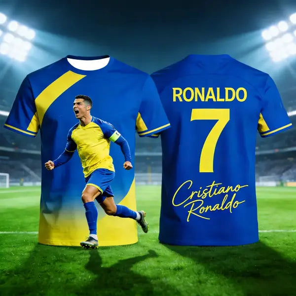 2026 Ronaldo #7 Football Jersey Type Adult and Kids Breathable Shirt - 2 / XS（old）