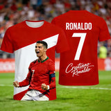 2026 Ronaldo #7 Football Jersey Type Adult and Kids Breathable Shirt - 1 / 150