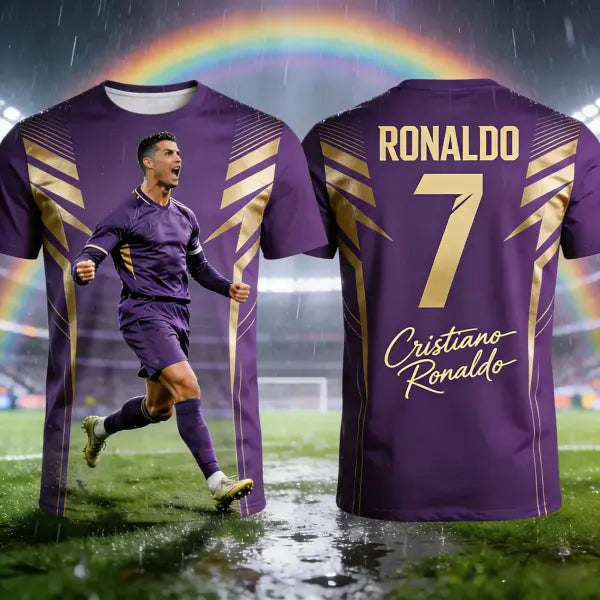 2026 Ronaldo #7 Football Jersey Type Adult and Kids Breathable Shirt - 4 / XS（old）