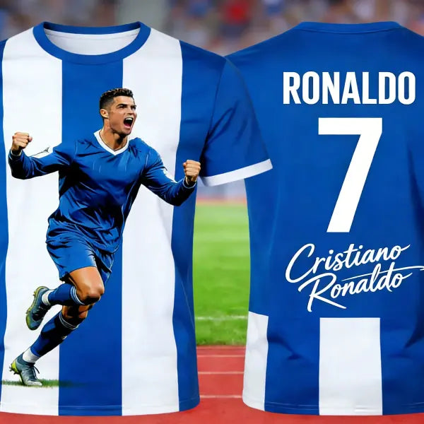 2026 Ronaldo #7 Football Jersey Type Adult and Kids Breathable Shirt - 3 / XS（old）