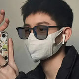 Photochromic Anti-Radiation Glasses Polycarbonate Square UV400 Protection