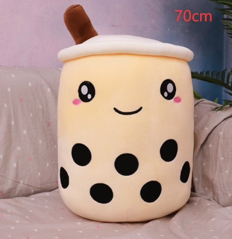 Cute Fruit Drink Plush Doll and Stuffed Animal Hugging Pillow - light coffee / 70cm