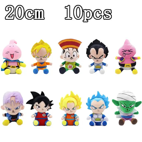 Dragon Ball Origin Stuffed Dolls 20cm Child Gift - 20cm 10pcs