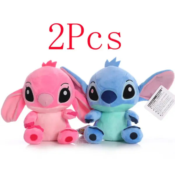 20cm Stitch Stuffed Plush Models Cartoon Stuffed Plush Dolls Anime Plush Baby Toys Kawaii Kids Birthday Gift - 20cm-2pcs