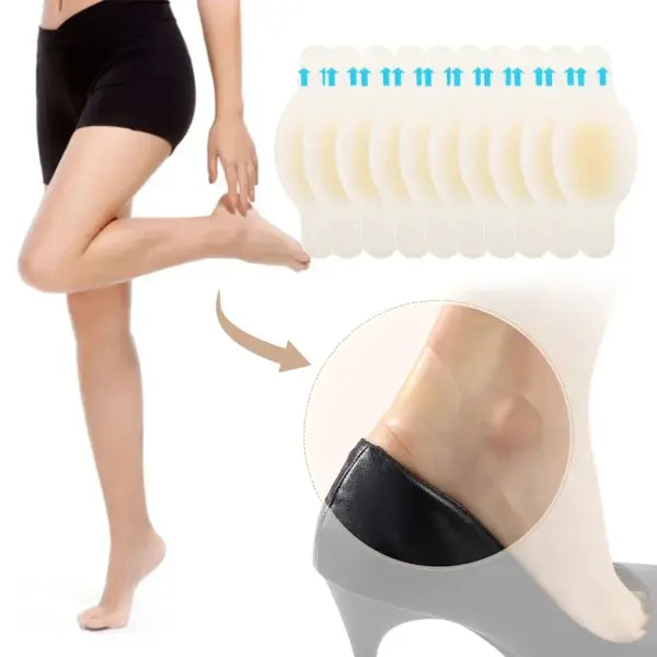 20pcs Blister Plasters Invisible Hydrocolloid Gel Blister Bandages Blister Cushion Pad for Heel Foot Toe and Guard Skin