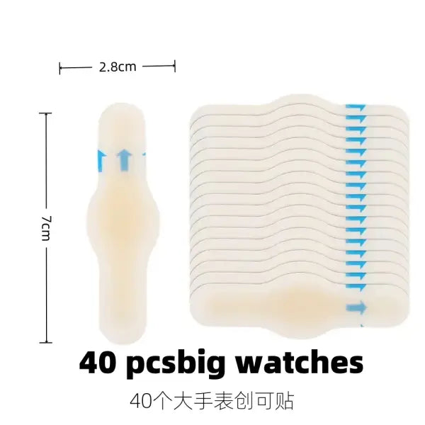 20pcs Blister Plasters Invisible Hydrocolloid Gel Blister Bandages Blister Cushion Pad for Heel Foot Toe and Guard Skin