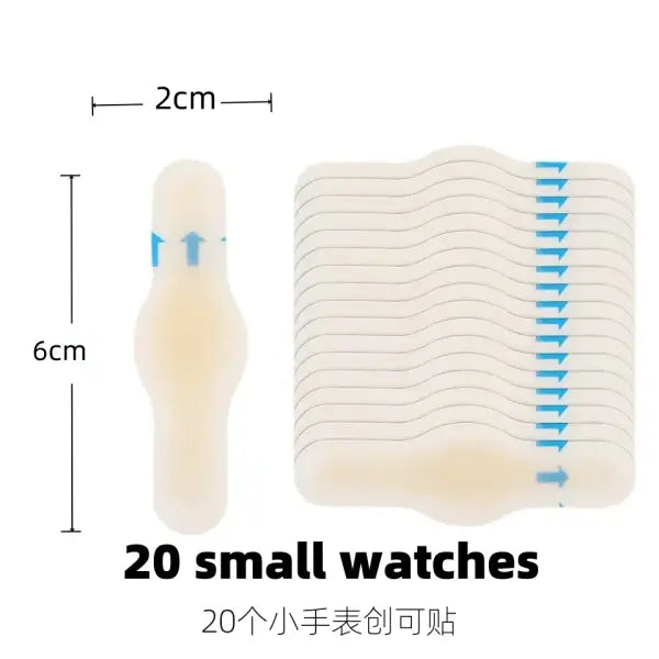 20pcs Blister Plasters Invisible Hydrocolloid Gel Blister Bandages Blister Cushion Pad for Heel Foot Toe and Guard Skin