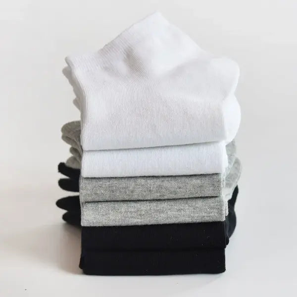 Breathable sweat deodorant ankle socks for men (Polyester Cotton) – Business casual