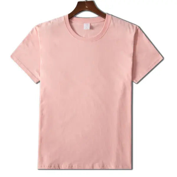 Men’s Cotton T-Shirt – High Quality MRMT Short Sleeve Pure-Color Casual Top - Pink / M