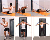 Resistance Band Set with Soft Foam Handles and Ankle Straps