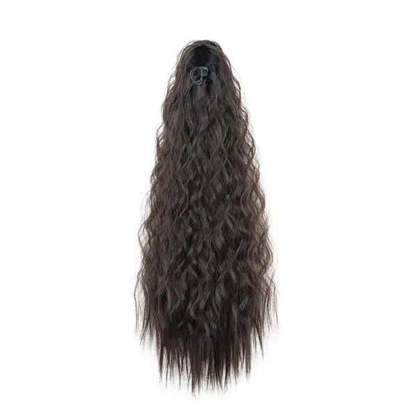 22inch Synthetic Long Kinky Curly Clip-in Ponytail Extension - 4