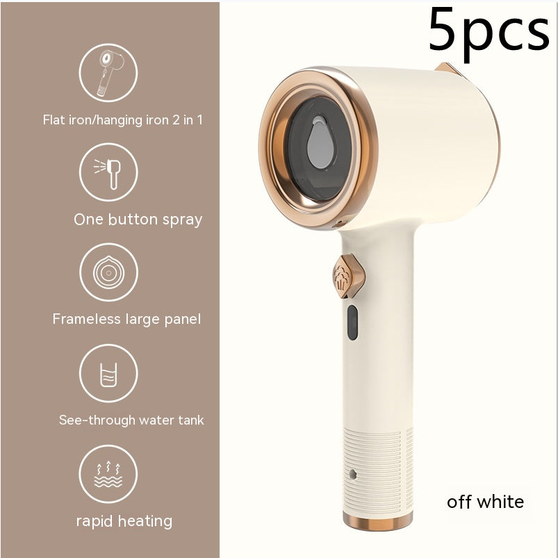 Portable Handheld Steam Iron and Garment Steamer Ironing Machine - Beige / Eu / 5PCS - Hair Remover