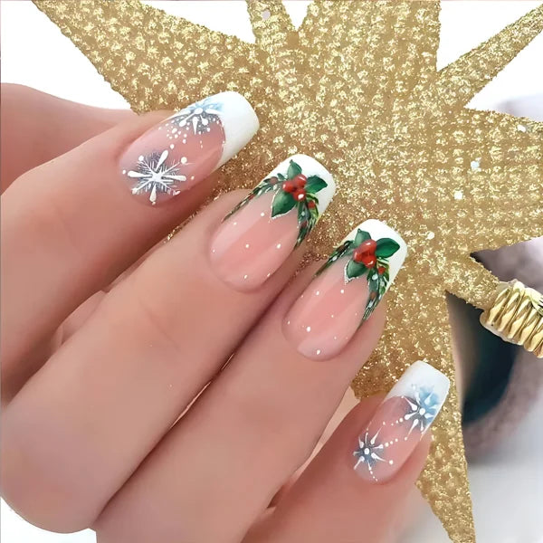 24-Piece Acrylic False Nail Tips for Women's Fashion and Beauty - Himpall