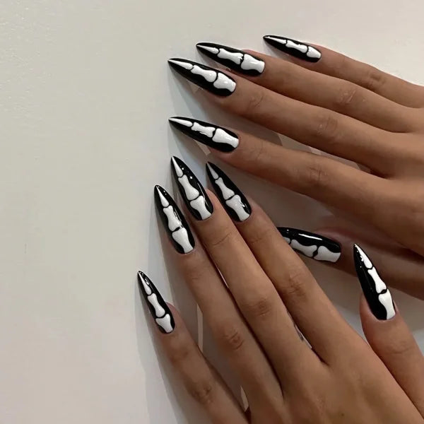 24-Piece Acrylic False Nail Tips for Women's Fashion and Beauty - Himpall