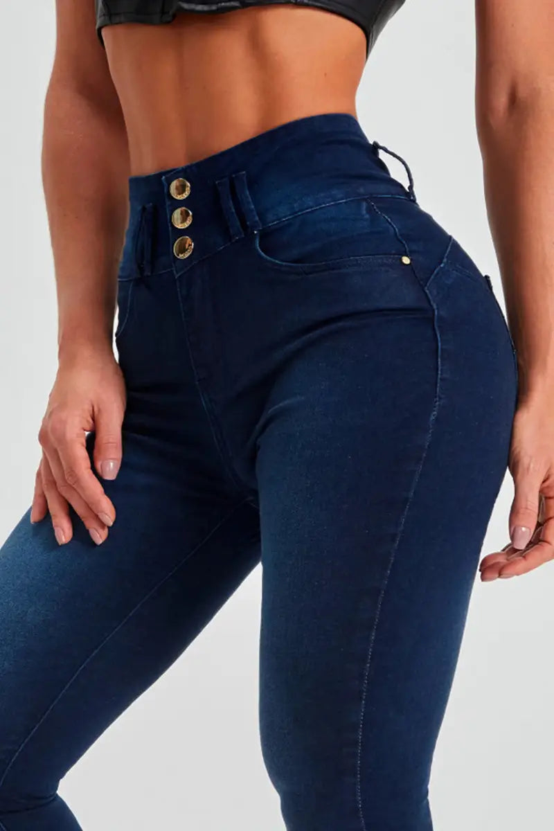 High Waist Jeans Women’s Skinny Trousers Tight Stretch Shaping And Hip Lifting Pants