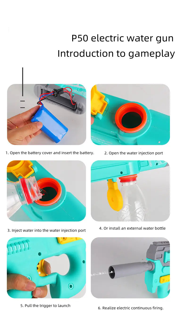 High-Tech Water Gun - Best Electric Water Gun for Summer Fun