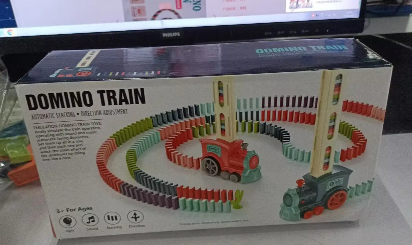 Electric Domino Train - Fun & Educational Train Set for Kids