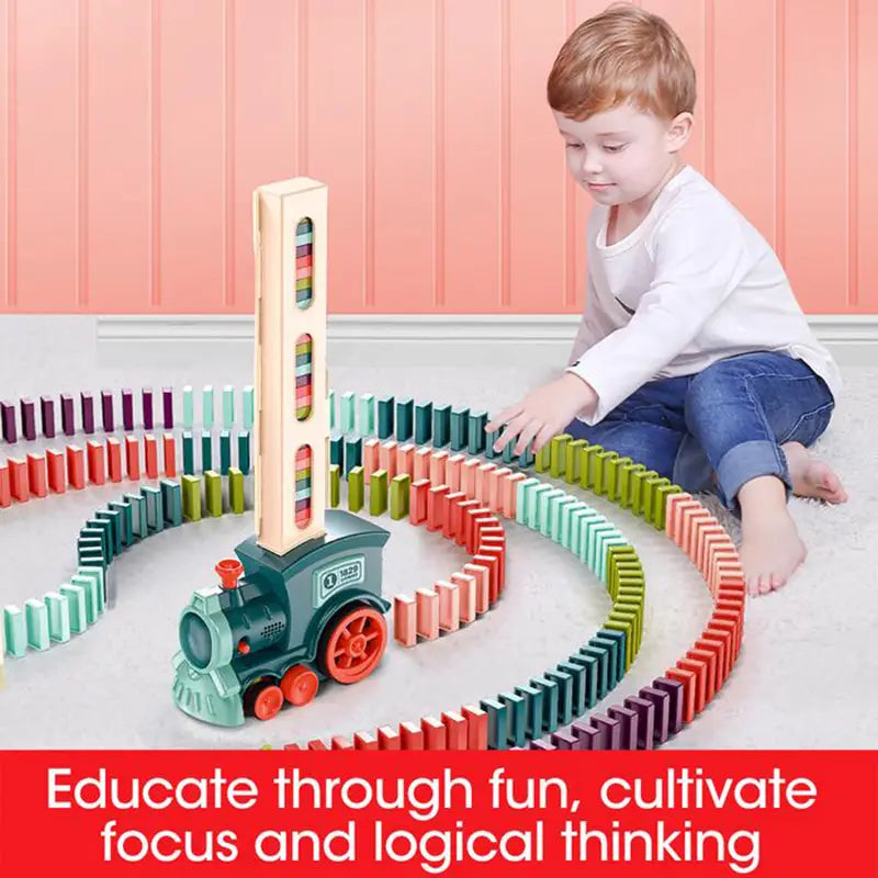 Electric Domino Train - Fun & Educational Train Set for Kids