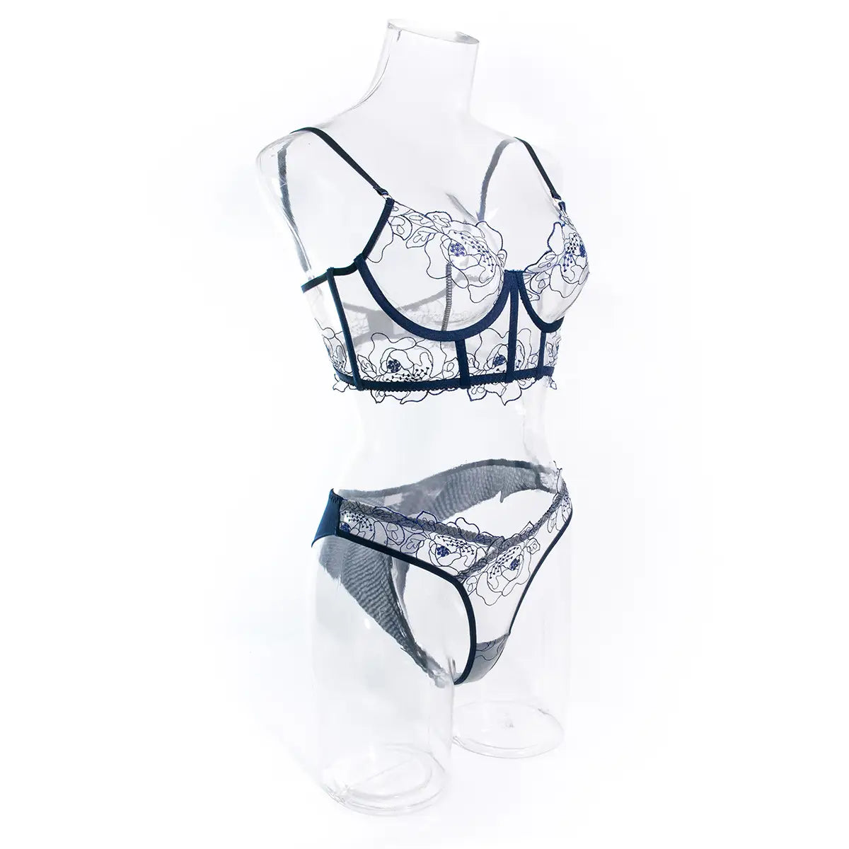 See-Through Underwear - Sexy Transparent Lingerie Set for Women