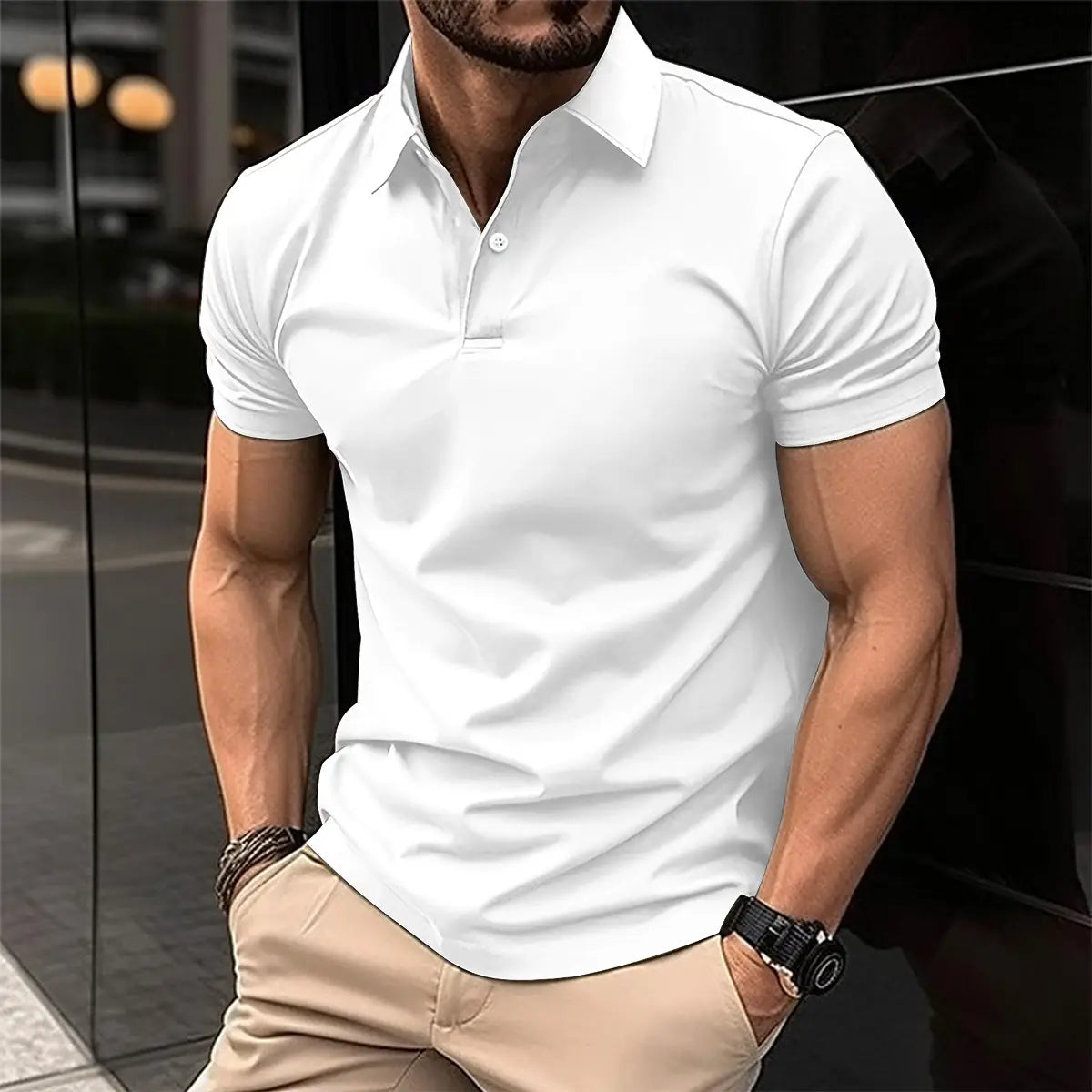 Short Sleeve Polo Shirt Men