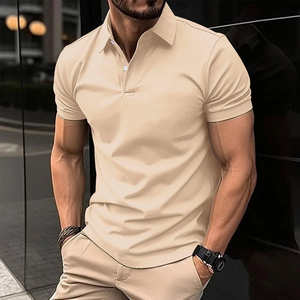 Short Sleeve Polo Shirt Men