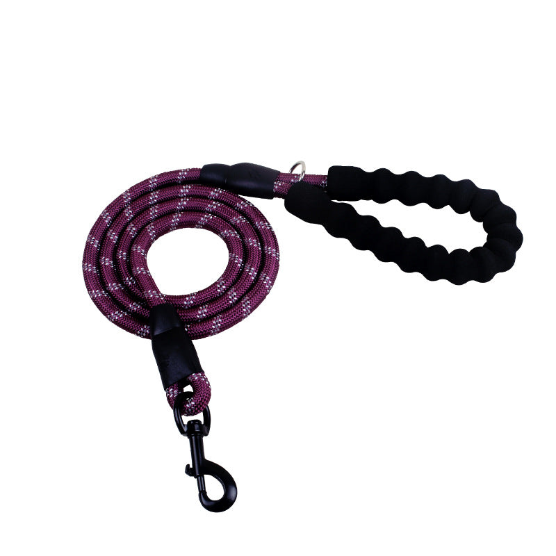 Reflective Dog Leash Nylon Pet Dog Leash Rope For Small Medium Large Dogs Walking Training Pet Suppiles - Purple