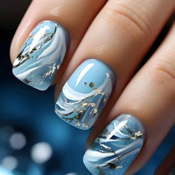 LEKGAVD 24pcs Ballerina False Nails for Women’s Fashion and Beauty - AA10