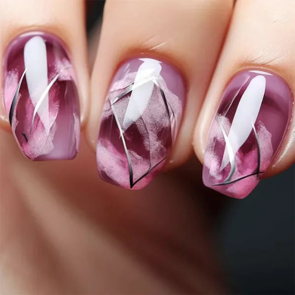LEKGAVD 24pcs Ballerina False Nails for Women’s Fashion and Beauty - AA2