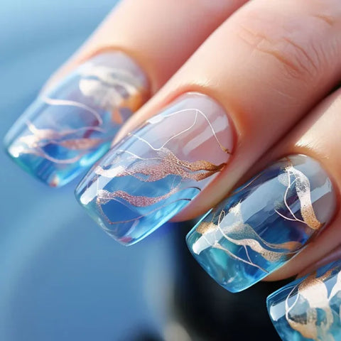 LEKGAVD 24pcs Ballerina False Nails for Women’s Fashion and Beauty - AA3