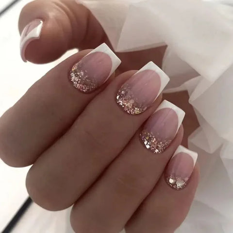 LEKGAVD 24pcs Ballerina False Nails for Women’s Fashion and Beauty - AB5