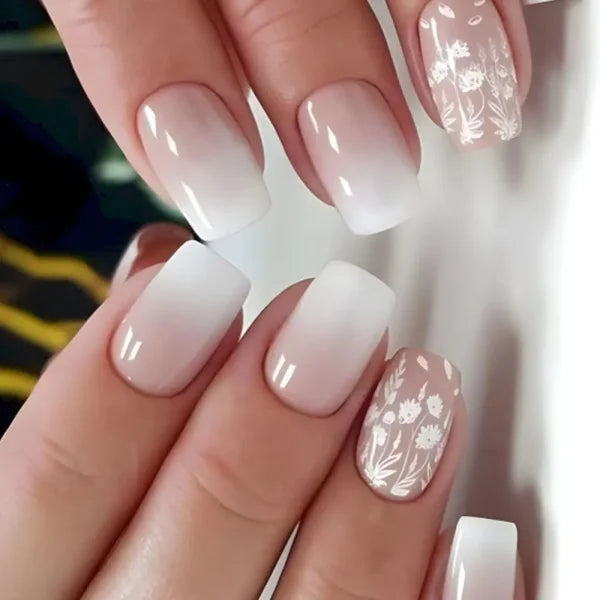 LEKGAVD 24pcs Ballerina False Nails for Women’s Fashion and Beauty - BB1