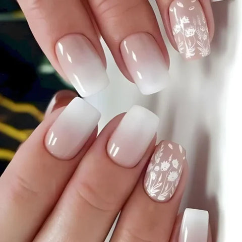 LEKGAVD 24pcs Ballerina False Nails for Women’s Fashion and Beauty - BB1
