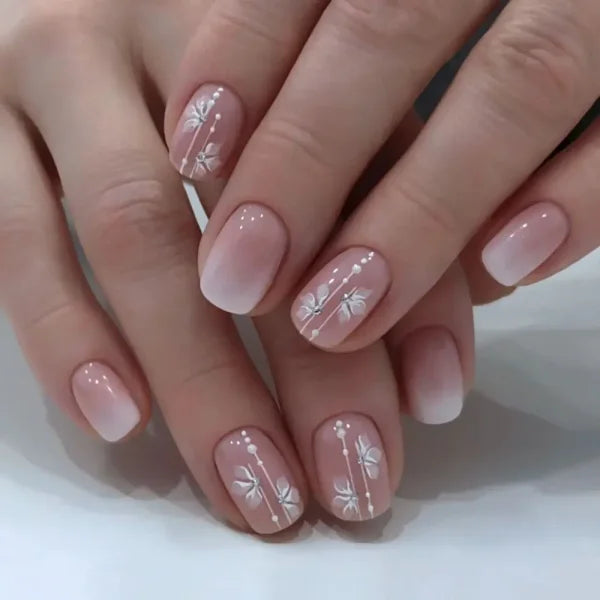 LEKGAVD 24pcs Ballerina False Nails for Women’s Fashion and Beauty - BB5