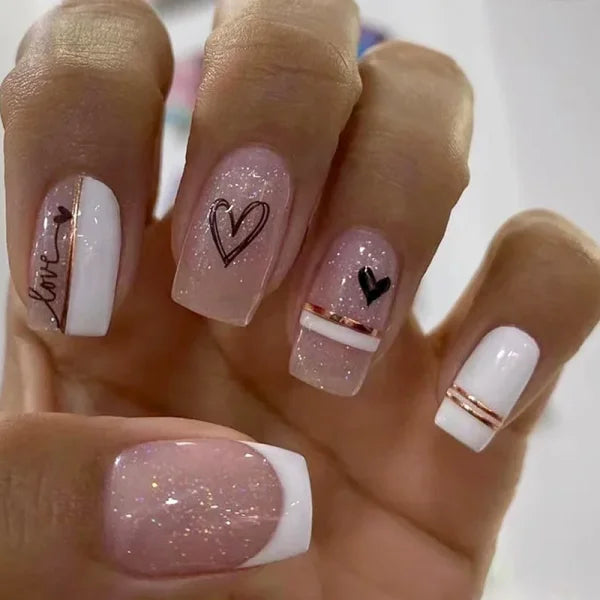 LEKGAVD 24pcs Ballerina False Nails for Women’s Fashion and Beauty - CC9