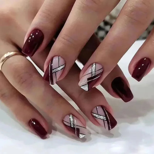 LEKGAVD 24pcs Ballerina False Nails for Women’s Fashion and Beauty - DD4