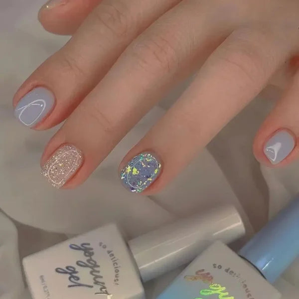 LEKGAVD 24pcs Ballerina False Nails for Women’s Fashion and Beauty - W1296