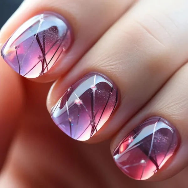 LEKGAVD 24pcs Ballerina False Nails for Women’s Fashion and Beauty - W1312