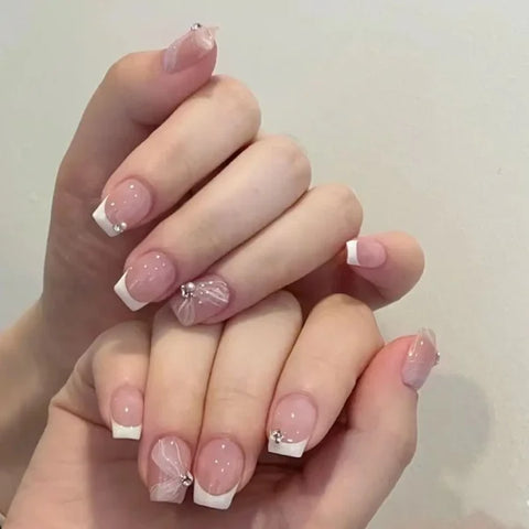 LEKGAVD 24pcs Ballerina False Nails for Women’s Fashion and Beauty - Z786