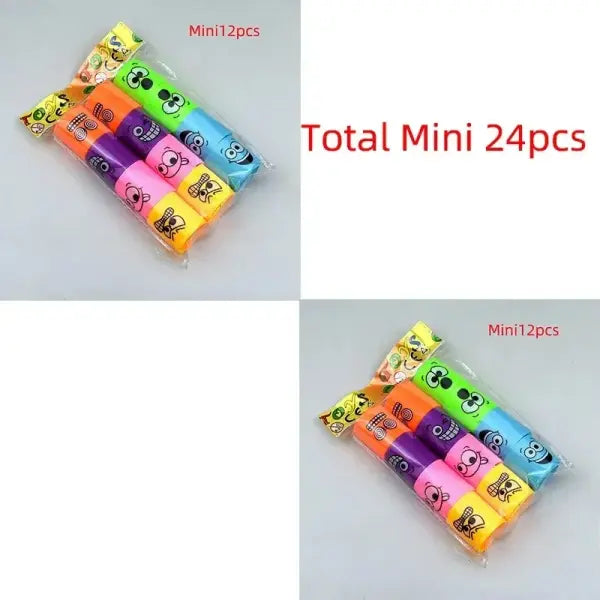 24PCS Rainbow Magic Springs Circle Toys Kids Birthday Party Favors Guests Giveaway Small Gifts Pinata Fillers Flexible