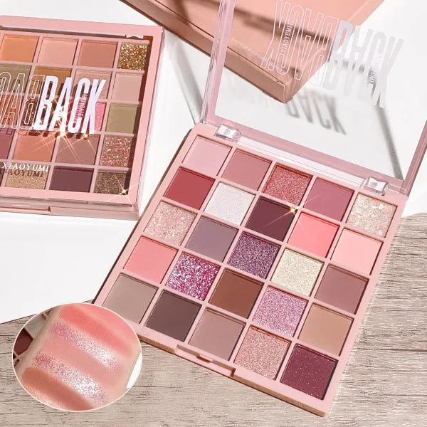 Versatile 25-Color Oatmeal Milk Tea Eye Shadow Palette - Himpall