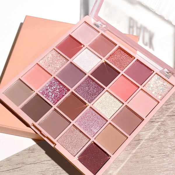 Versatile 25-Color Oatmeal Milk Tea Eye Shadow Palette - Himpall