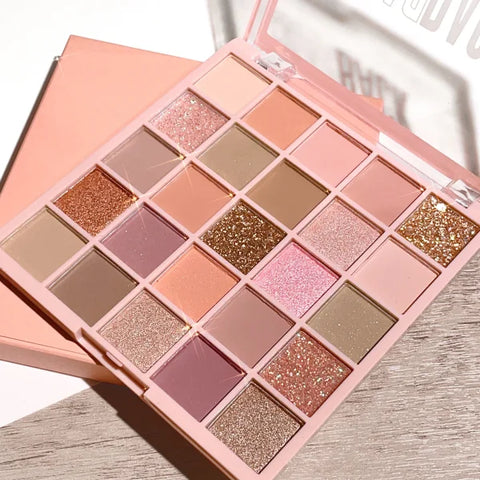 Versatile 25-Color Oatmeal Milk Tea Eye Shadow Palette - Himpall
