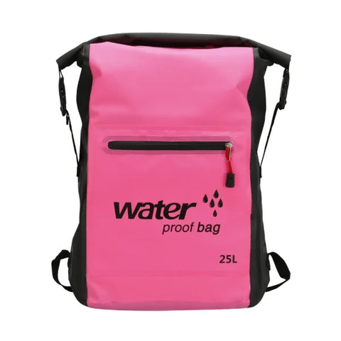 25L PVC Waterproof Dry Bag with Double Straps for Outdoor Activities - Himpall