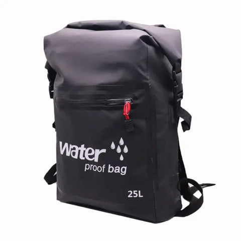 25L PVC Waterproof Dry Bag with Double Straps for Outdoor Activities - Himpall