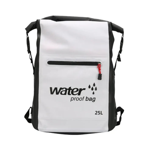 25L PVC Waterproof Dry Bag with Double Straps for Outdoor Activities - Himpall