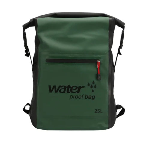 25L PVC Waterproof Dry Bag with Double Straps for Outdoor Activities - Himpall