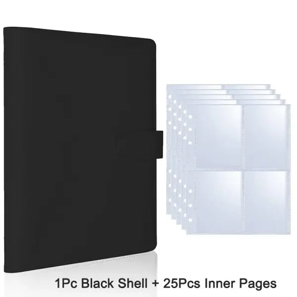 25pcs Page(4 Grids) Photo Card A5-Binder Kpop Photo Albums Idol Cards Loose-leaf Collect Book Binder Binder Photocard
