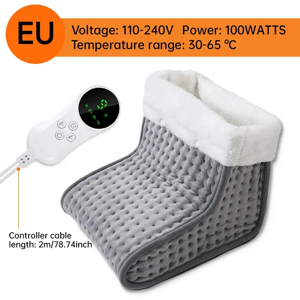 26*28*22cm Electric Heated Foot US/EU Warmers Soft Feet Heating Pad 9-gear adjustable temperature Electric shoe heating