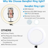 Adjustable Color Temperature Ring Light 33cm Tripod Stand for YouTube